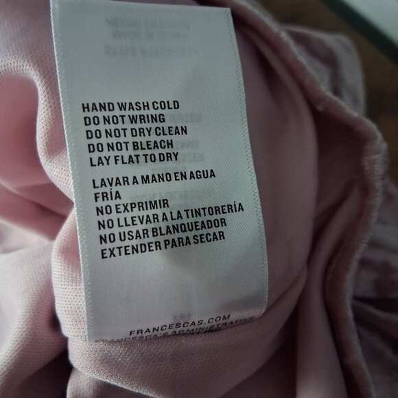 Francesca's NWT Women's Size M Rose Pink Stacy Square Neck Velvet Bodysuit - Picture 7 of 12